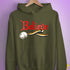 Believe Bear Pride Jingle Bell Hoodie - Army